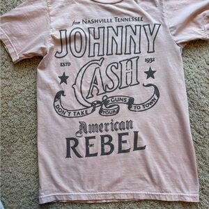 Buckle Johnny Cash Graphic Tee - Light Pink